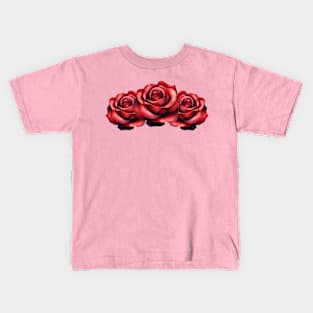 Scarlet Rose Trio Kids T-Shirt